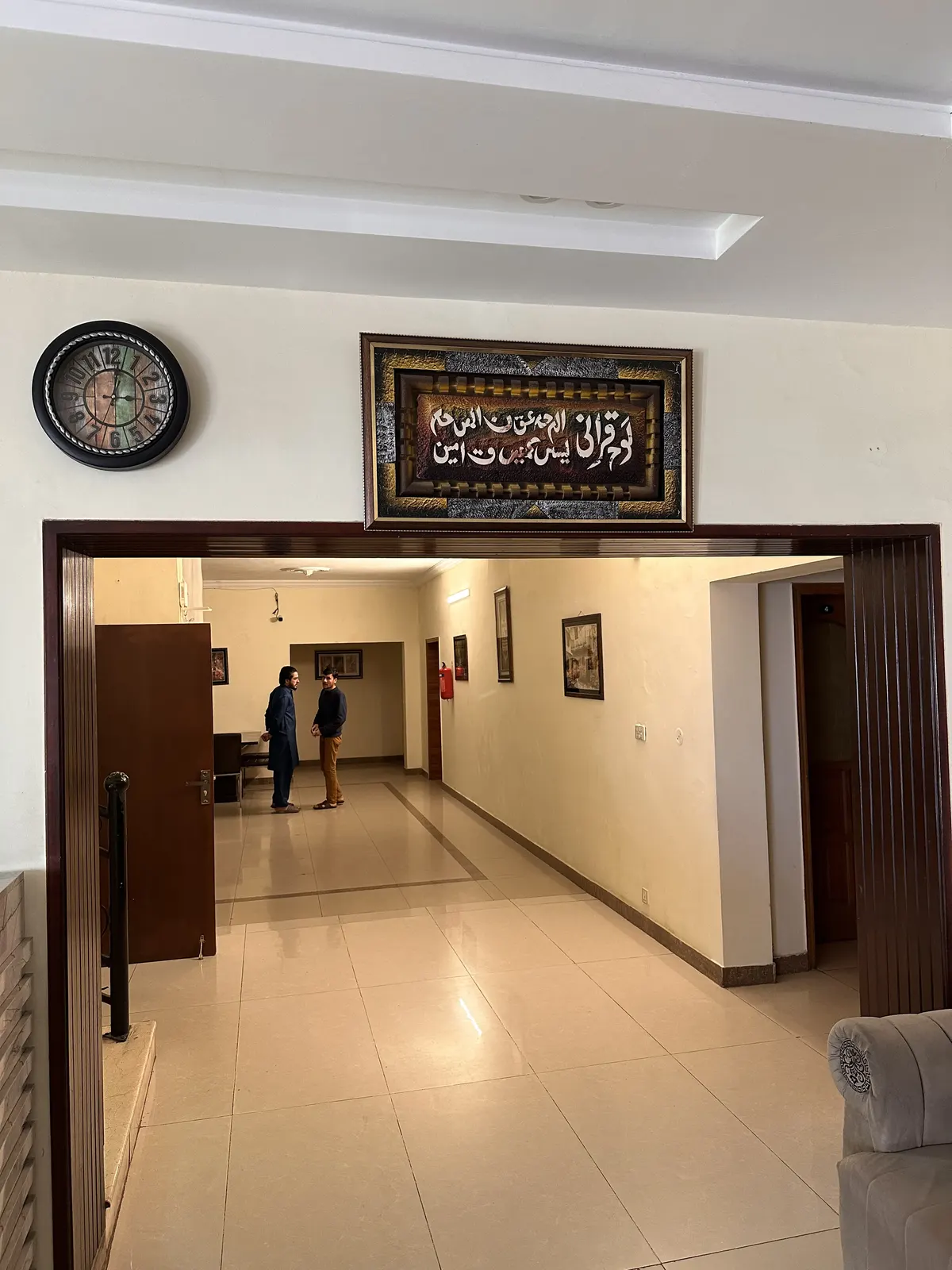 Guest house lobby at Nestrix G6 in G-6 Islamabad
